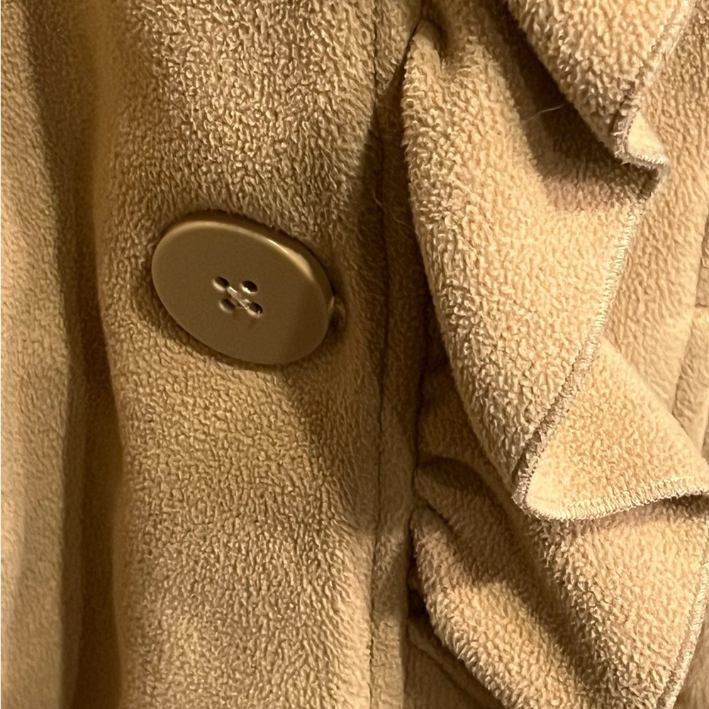Fleece Ruffle Jacket Coat - Picture 9 of 14
